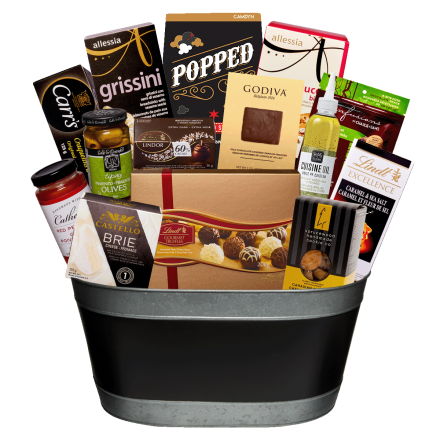 One of the most sought after gift baskets in our line up , offering the perfect mix of sweet and savoury tastes, it is sure to be a fan favourite at any event or for any occasion.