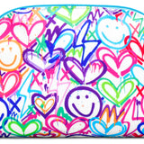 Iscream Corey Paige Lightning Love Oval Cosmetic Bag