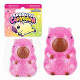 Sugar Swaps Pink Sparklee Capybara Glitter Squishy Toy by ORB Curiosities