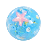 Coastal Treasure Blue Squishy Ball – Crunchy Bead & Soft Clay-Filled Sensory Toy