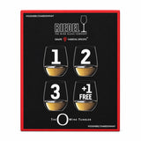 Riedel O Wine Tumbler Set Viognier Chardonnay 4 Pack