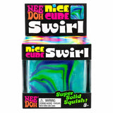 NeeDoh Nice Cube Swirl - Blue Green Turquoise