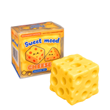 Sweet Mood Cheese Cube Squishy – Zero Rebound TPR Crunchy Bead Slime-Filled Sensory Toy