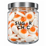 Sugar Chic Fried Eggs Gummies Candy Tub
