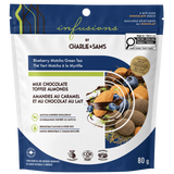Infusions by Charlie & Sam’s - Blueberry Matcha Green Tea Milk Chocolate Toffee Almonds, 80 g