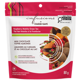 Infusions by Charlie & Sam’s - Raspberry Matcha Green Tea Milk Chocolate Toffee Almonds, 80 g