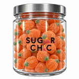 Sugar Chic Sugar-Coated Sour Gummy Pumpkins Candy Tub