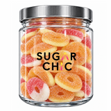 Sugar Chic Sweet Peach Rings Candy Tub