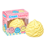 Yellow Cream Squishy – Crunchy Sensory Stress Relief Toy