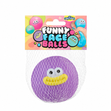 Funny Face Balls Purple Squishy Ball - by ORB Curiosities