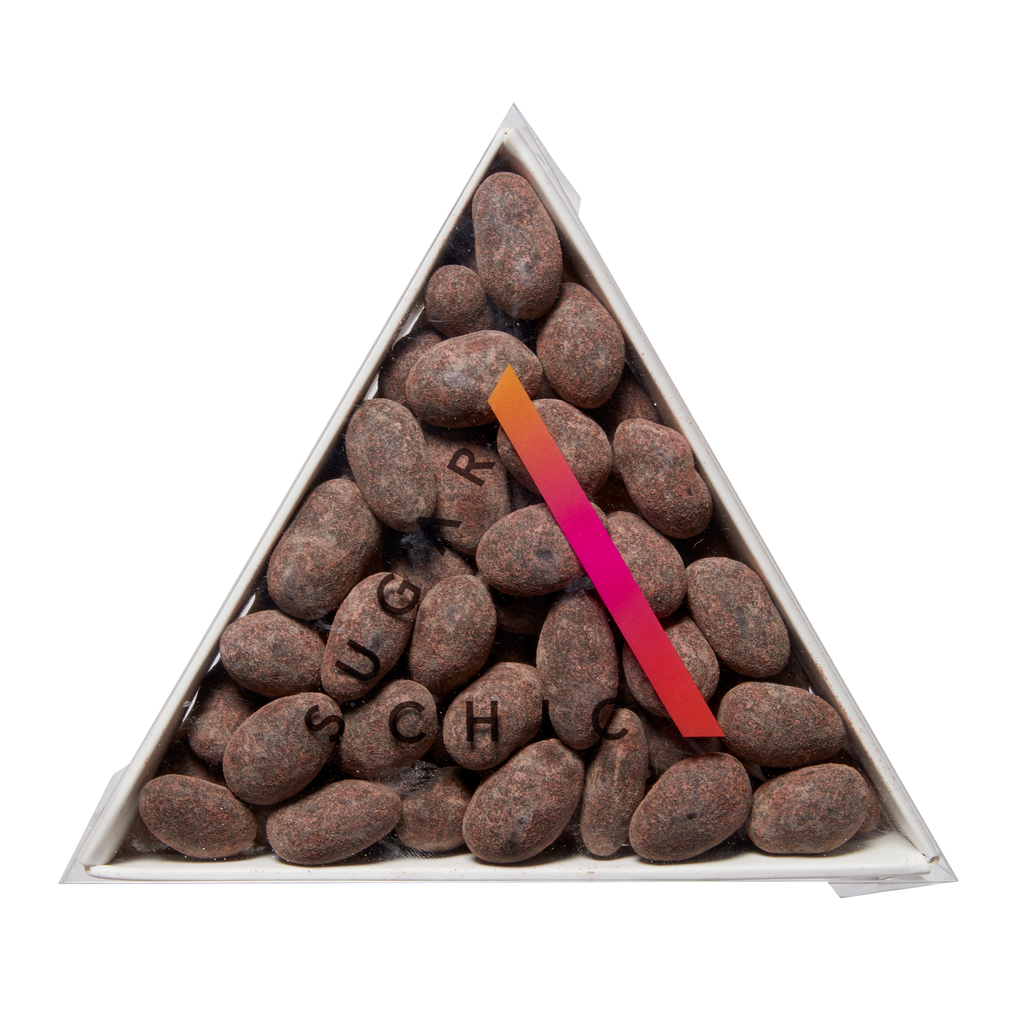 Raspberry Matcha Tea Infused Dark Chocolate Toffee Almonds